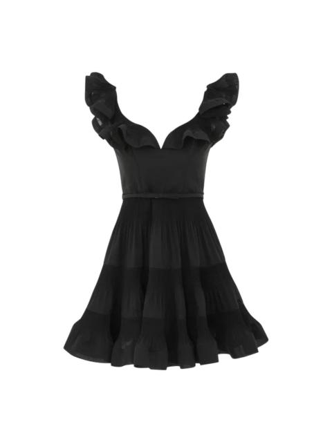 Zimmermann Pleated Frill Mini Dress