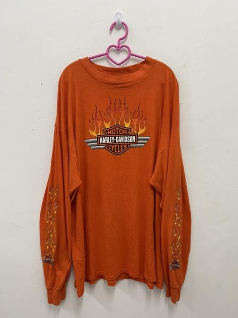 Other Designers Vintage HARLEY DAVIDSON Motorcycles Flame All Over Shirt