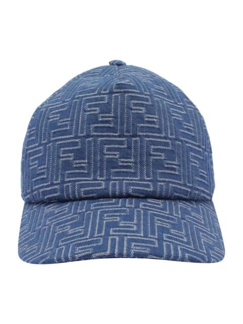 FENDI Ff Denim Baseball Cap