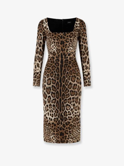Dolce & Gabbana Dolce & Gabbana Midi Dress Animal Print Women