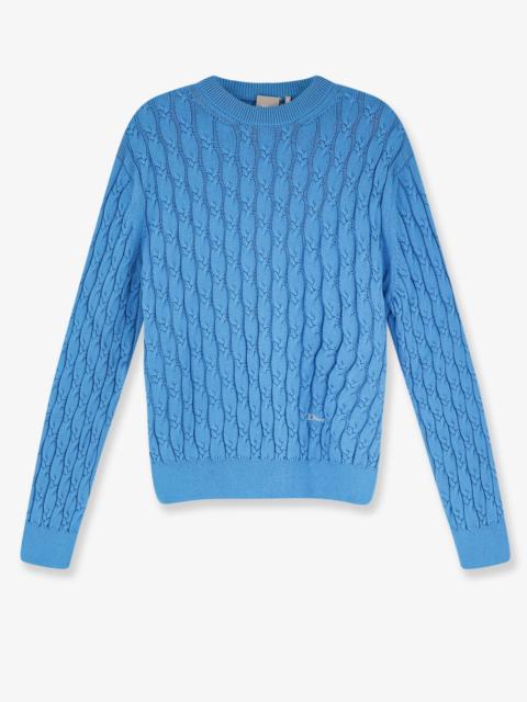 Dior Dior Men Cotton Sweater With Braided Processing