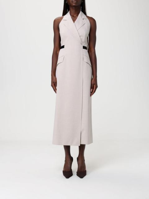 Max Mara Max Mara Women Max Mara Cime Cotton And Wool Blend Midi Dress