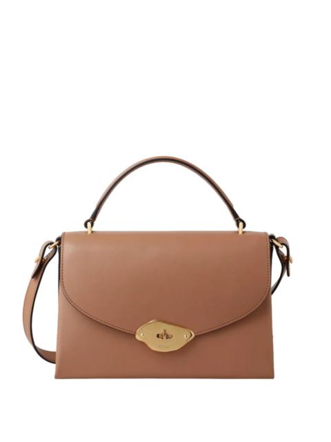 Mulberry Lana Top Handle Sable High Gloss Leather