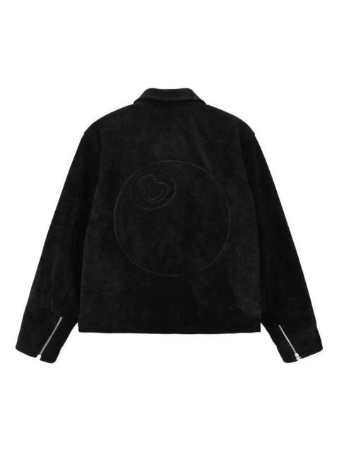 Stussy 8 Ball Suede Bing Jacket 'Black' 115696