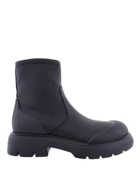 FERRAGAMO Ferragamo Dorie Leather Lug-Sole Ankle Boots, Size 7 C