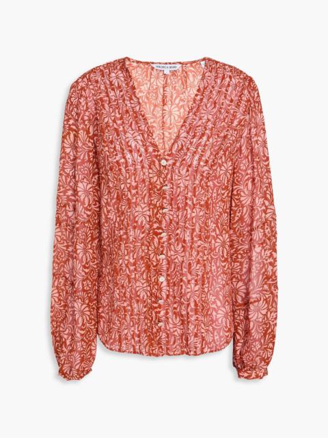 VERONICA BEARD Calvin floral-print silk-georgette blouse