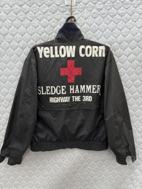 🔥🔥🔥ARCHIVE VTG YELLOW CORN SLEDGE HAMMER RACING JACKET