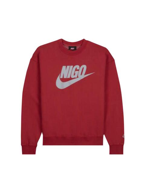 Nike Nike x Nigo NRG Fleece Crew Sweatshirt 'Red'