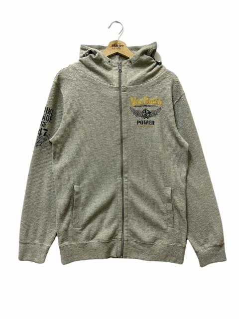 Other Designers Vintage - Vintage Von Dutch Full Zipper Hoodie Big Logo Grey