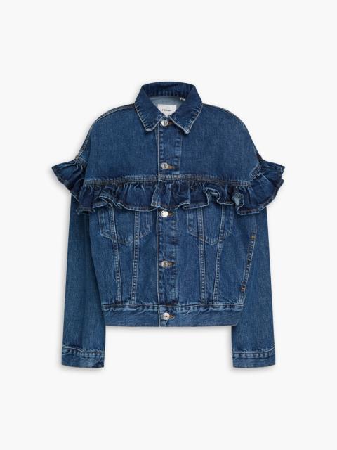 FRAME The Ruffle denim jacket