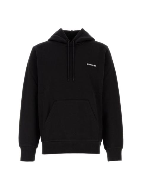 logo-embroidered hoodie