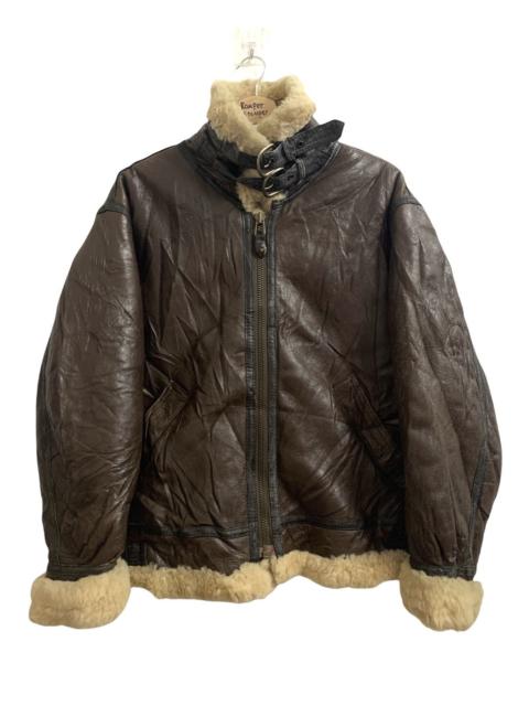 Other Designers Military - Vintage Type B3 Sheepskin Shearling Leather Jacket