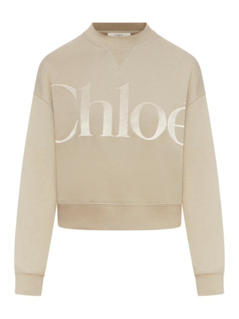 Chloe` Women Generous Sweater In Cotton Fleece