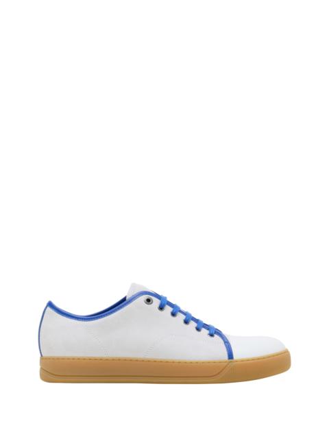 Lanvin Lanvin DBB1 Leather And Suede Sneakers in Electric Blue/white at Nordstrom