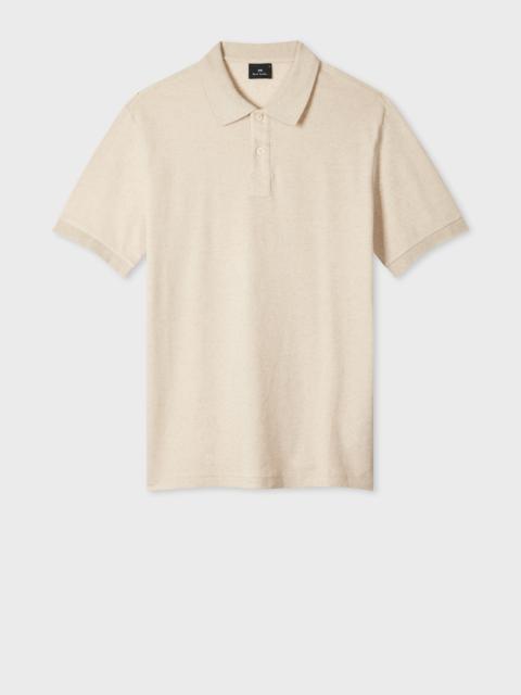 Paul Smith Ecru Cotton-Linen Pique Polo Shirt