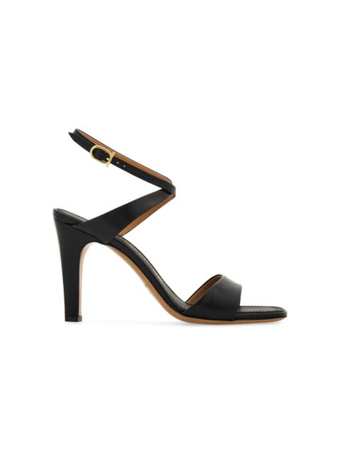 FERRAGAMO Teresy Leather Crossover Pumps black