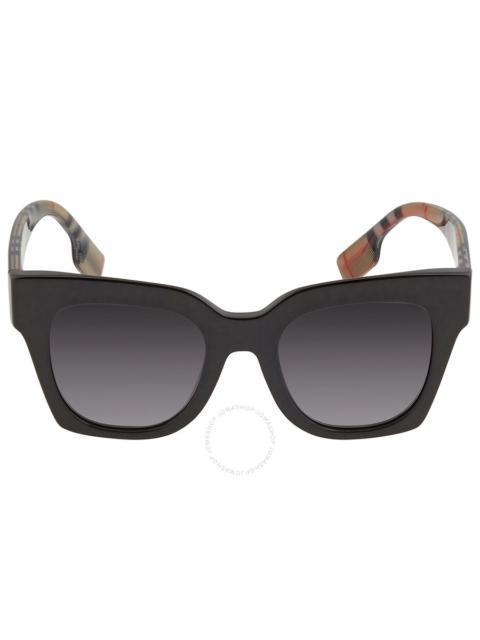 Burberry Burberry Kitty Grey Gradient Square Ladies Sunglasses BE4364 39428G 49
