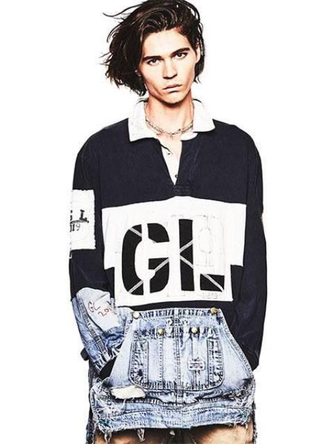 Greg Lauren GREG LAUREN Rugby Polo Prep 50/50 Shirt Jacket