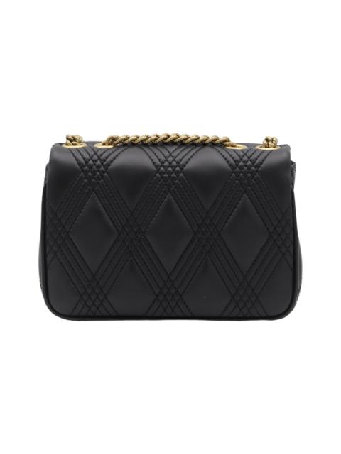 Valentino Black Leather Quiltie 67 Shoulder Bag