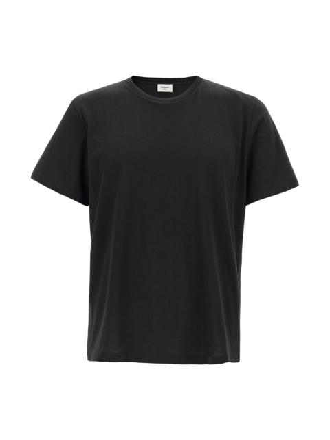 SAINT LAURENT 'Cassandre' embroidery t-shirt