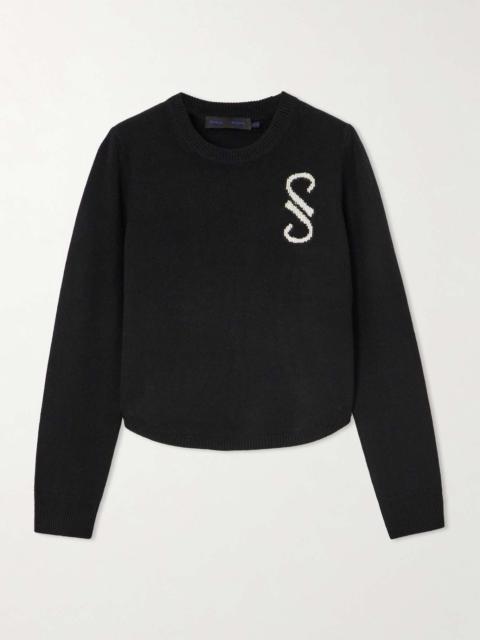 Intarsia cashmere sweater