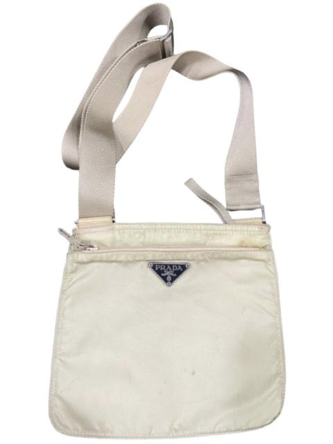 Prada Authentic Prada Tessutto Nyalon White Crossbody Bag