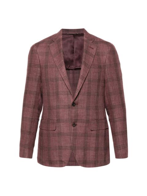 Canali single-breasted checked blazer