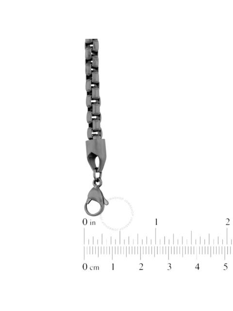 Robert Alton - Robert Alton Matte Grey Stainless Steel Chain and Bracelet 2-Piece Set