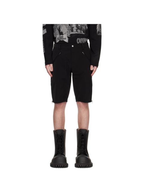 We11done Black Biker Shorts