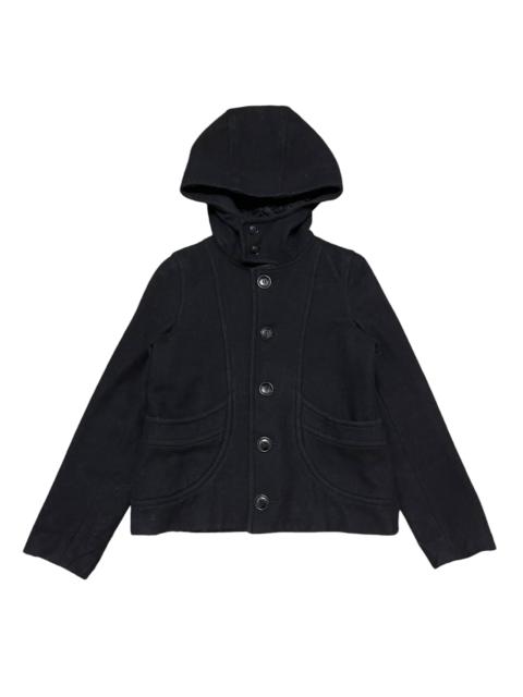 Other Designers Vintage Issey Miyake Sunao Kuwahara Wool Hooded Coat