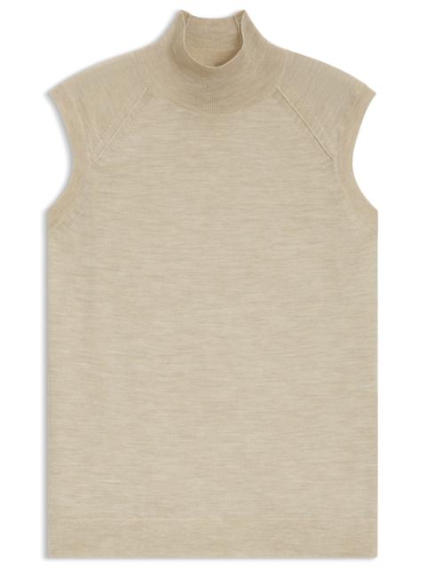 BOSS HIGH-NECK TOP IN MERINO WOOL
