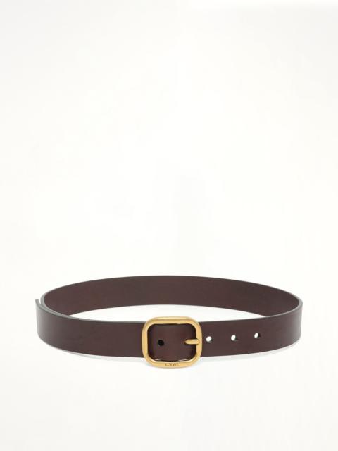 Loewe Rounded Soft 3.5cm Belt in Dark Brown