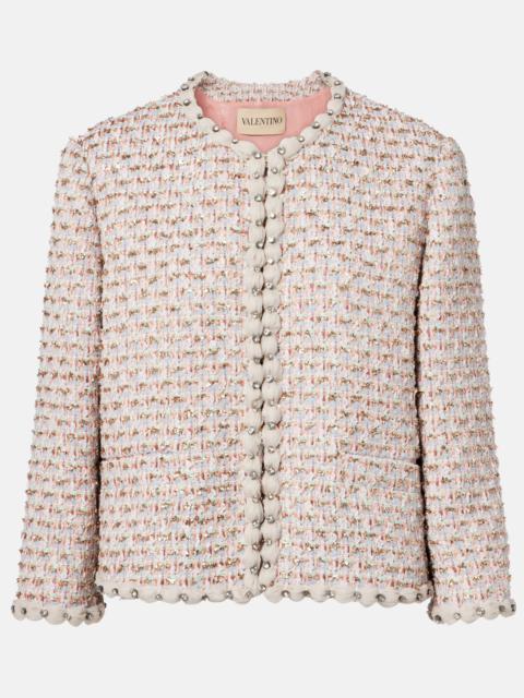 Valentino Embroidered tweed jacket