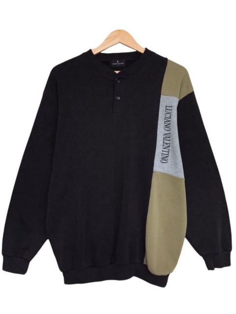 Valentino Vintage Luciano Valentino Spellout Embroidered Sweatshirt