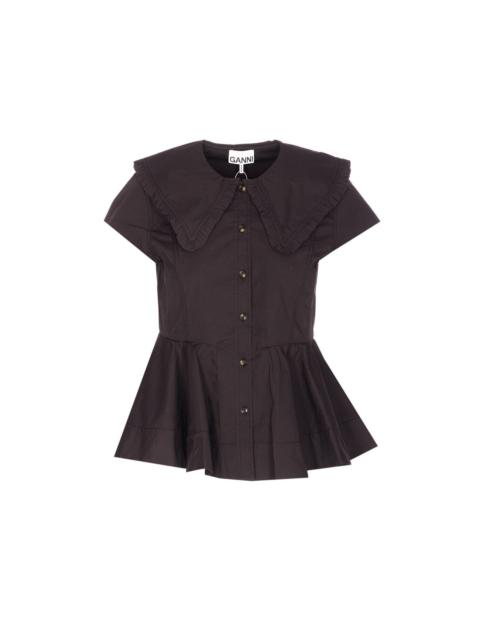 GANNI Ganni Women Oxford Stripe Shirt