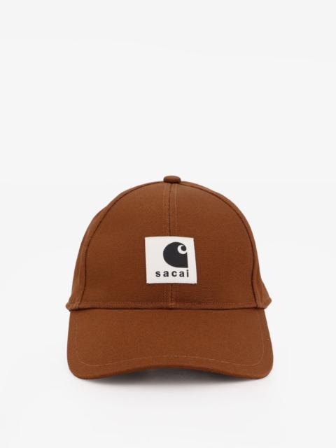 sacai Sacai X Carhartt Wip Men Carhartt Wip Duck Cotton Baseball Hat
