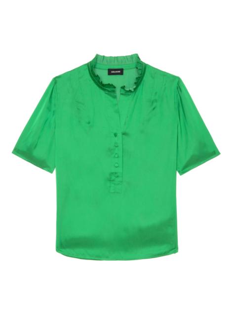 Zadig & Voltaire Topher Satin Top