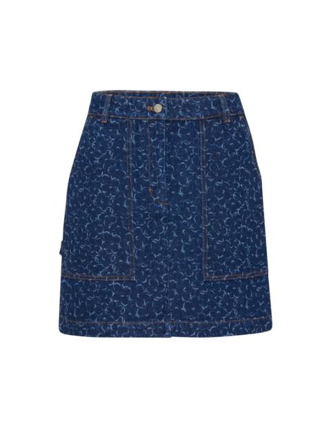 Maison Kitsuné Short denim skirt