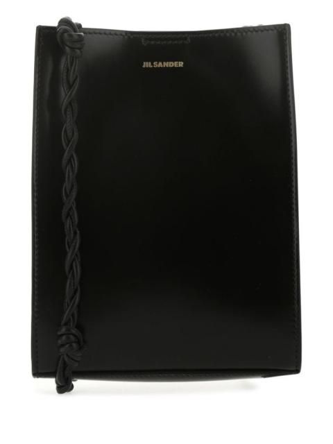 JIL SANDER Black Leather Small Tangle Shoulder Bag