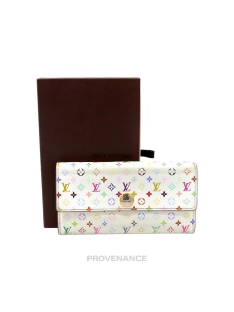 Louis Vuitton Louis Vuitton  Sarah Long Wallet - Monogram Multicolore Orange