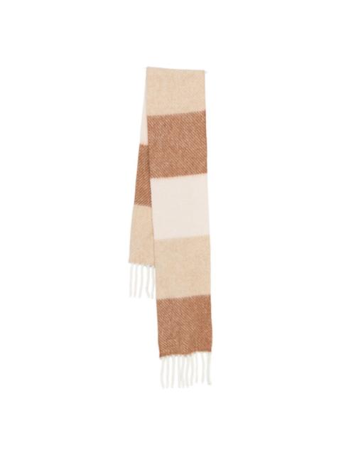 Loewe Wool fringed scarf