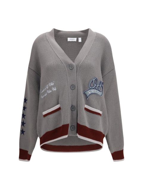 Off-White Off-White Women College Varsity Knit Cardigan