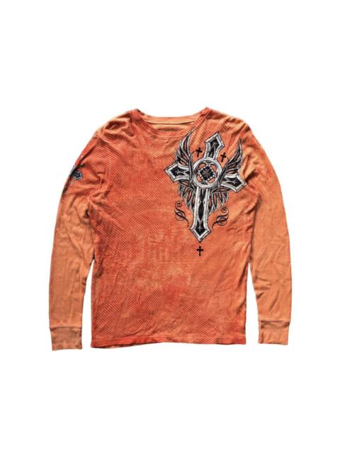 Other Designers Vintage - Raw state vtg y2k redemption cross logo long sleeve shirt