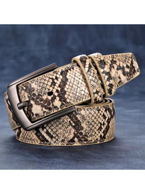 Other Designers Japanese Brand - Snake Print PU Leather Belt | 3.7 cm Width | 125 cm Length