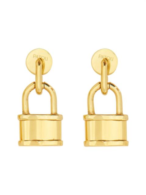 PATOU EXTRA SMALL EARRINGS WITH PADLOCK