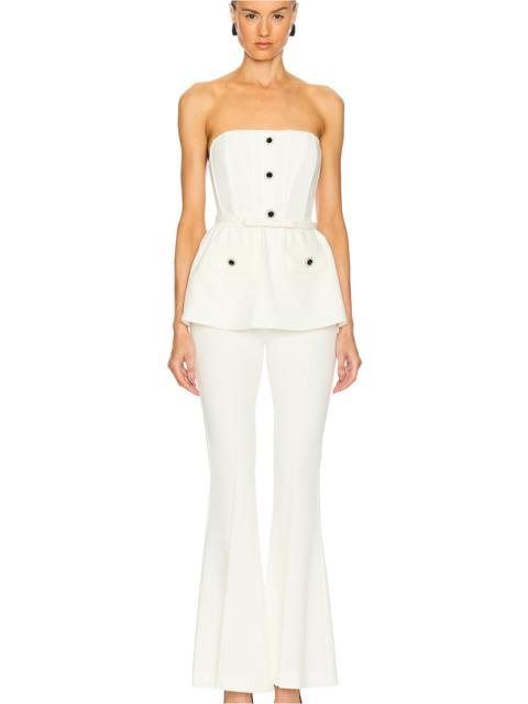 self-portrait Stretch Crepe Jumpsuit