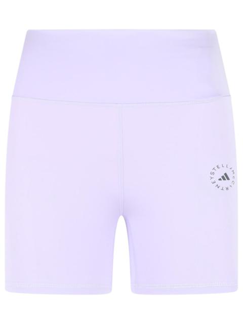 adidas Adidas By Stella Mccartney 'TST' Lilac Polyester Blend Shorts