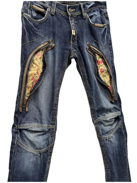 Other Designers 🔥SICK💥90’s PPFM Punk Bondage Zipper Kimono Floral Design