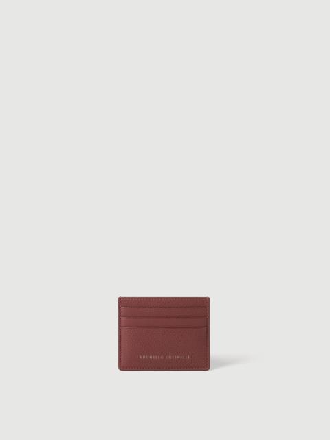 Brunello Cucinelli Grained calfskin card case