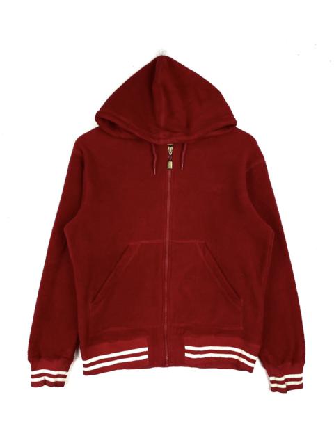 Other Designers Vintage - VINTAGE DKNY PLAIN DESIGN ZIPPER FLEECE HOODIE SWEATER